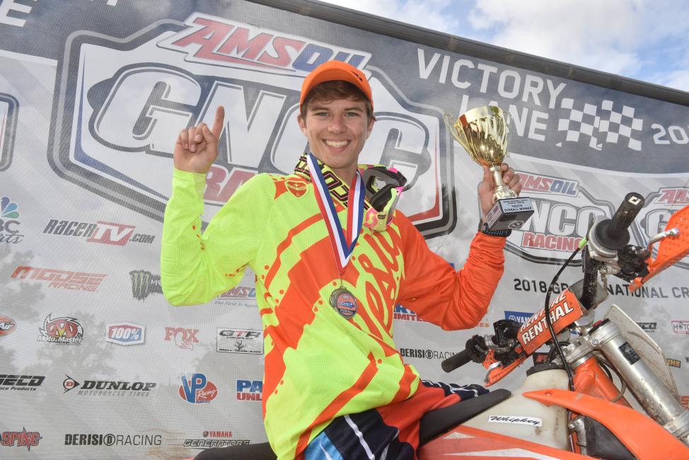 Peyton Whipkey returned to the podium at round five taking home his fourth youth overall of the season.