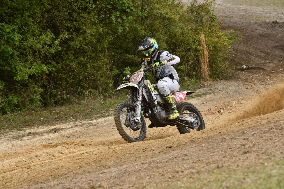 Rockstar Energy Husqvarna Factory Racing’s Josh Strang rides to a strong sixth place position at the Camp Coker GNCC.