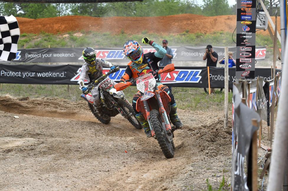 After nearly three-hours of racing, it was this close at the end!