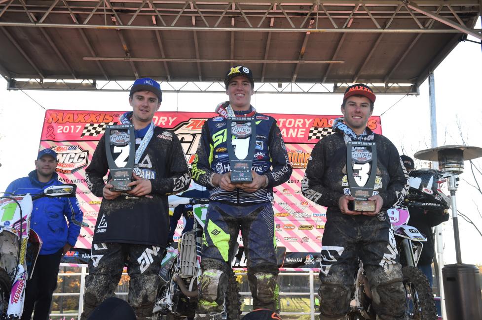 Pascal took home the win at his first-ever GNCC, the 2017 AMSOIL Ironman.