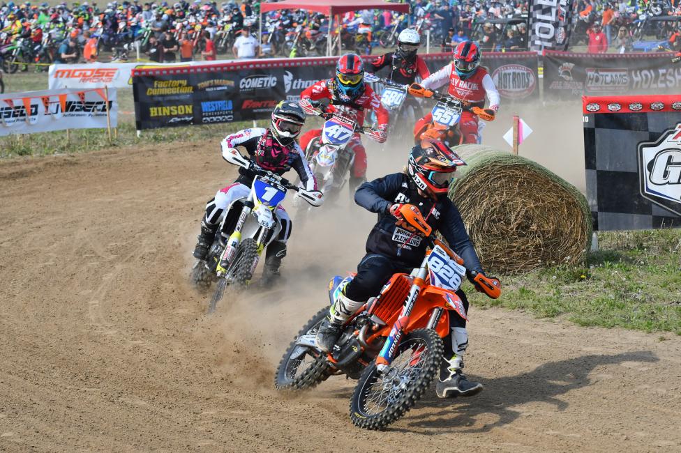 Mackenzie Tricker took the holeshot in Indiana, and earned second place in the WXC bike division.