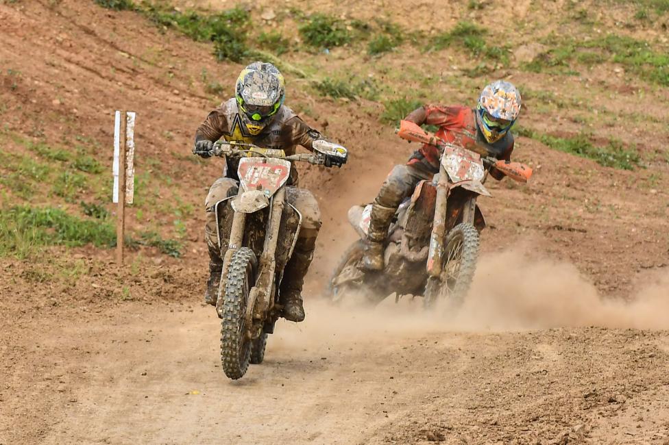 Josh Strang (#114) and Kailub Russell (#1) had a battle going on the last lap of the race this past Sunday. 