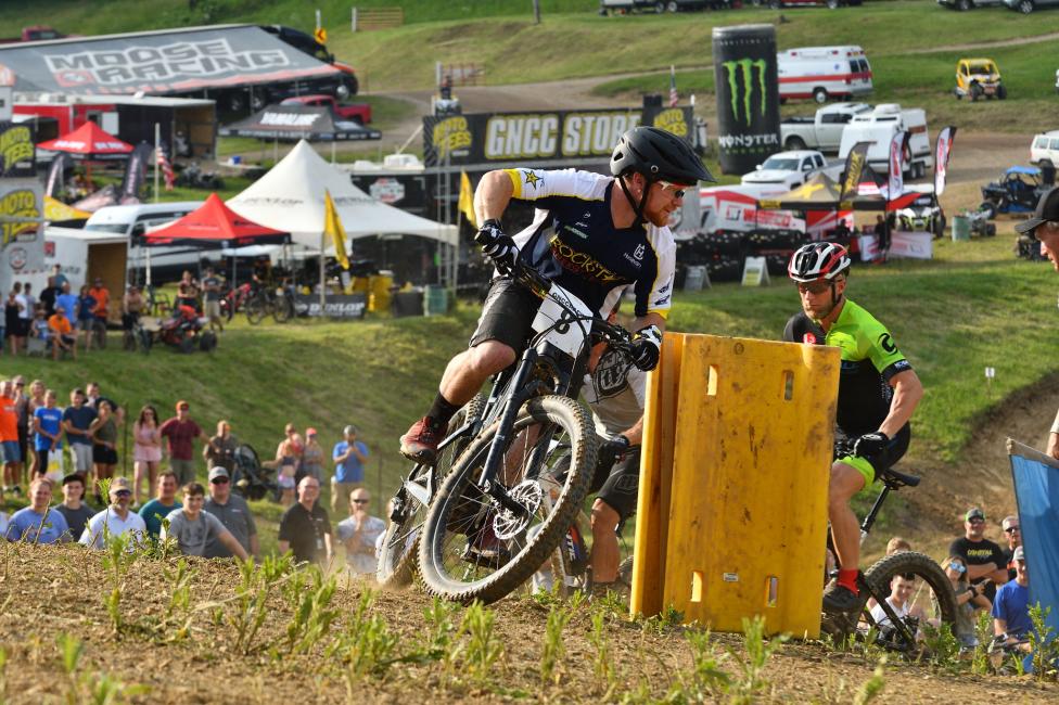 Hanson races mountain bikes back home in California. 