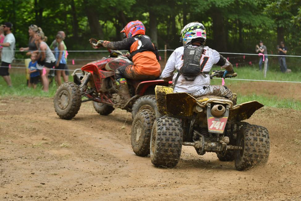 Marty Christofferson and Westley Wolfe have been battling through the pack. 