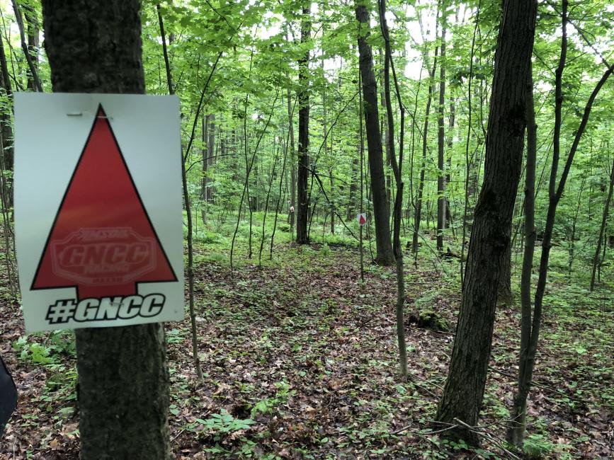 The woods are coming along in New York! Some fresh trails have been cut in for this year's Dunlop Tomahawk GNCC.