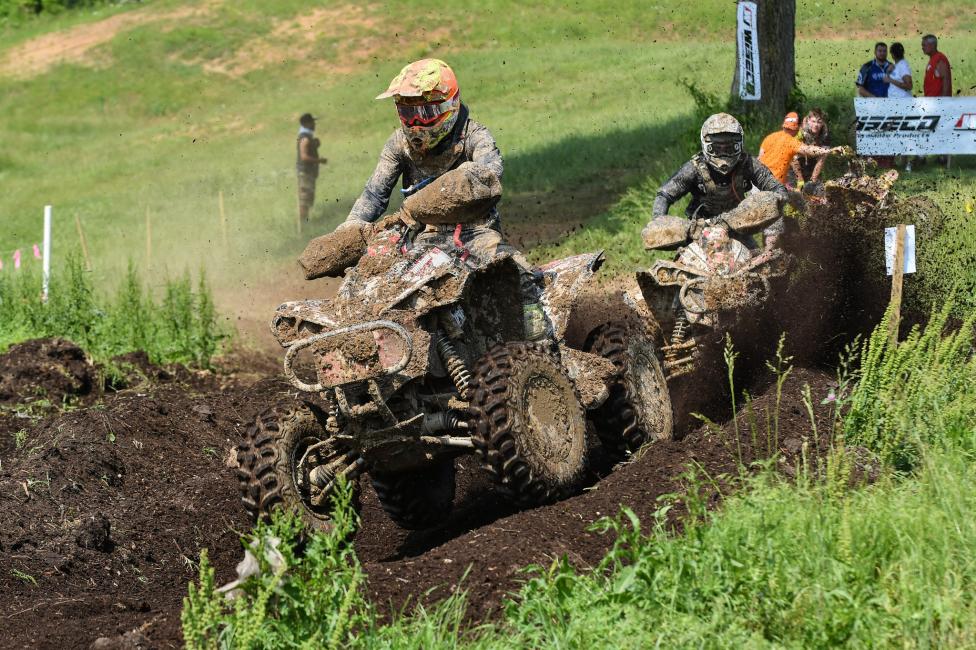 Kevin Cunningham and Landon Wolfe have been battling throughout the 10 a.m. ATV race on Saturdays, who will come out on top this weekend?