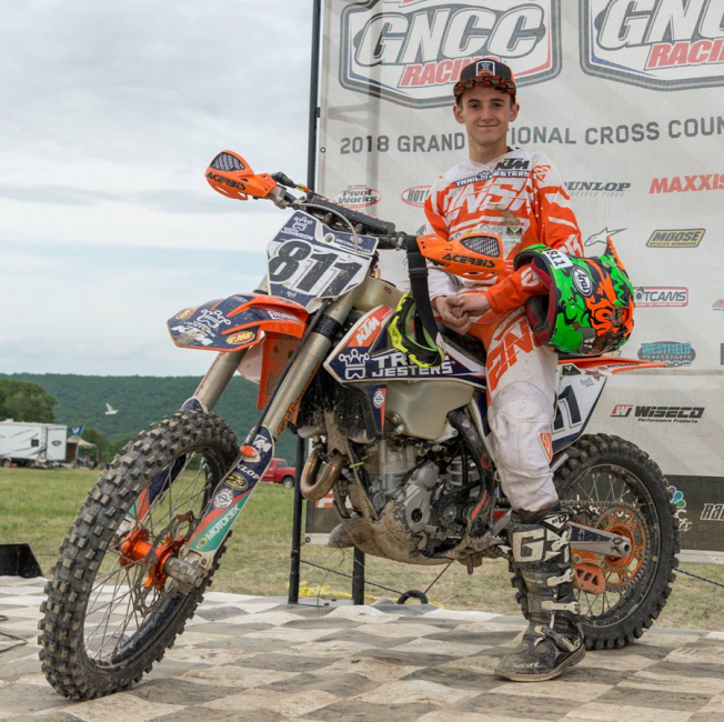 Simon Johnson on the Amateur Overall podium for the first time ever.