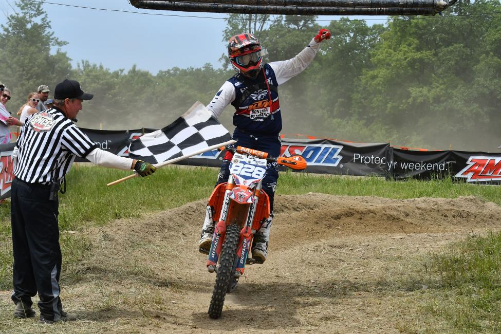 Mackenzie Tricker earned her second consecutive win of the season at the Dunlop Tomahawk GNCC.
