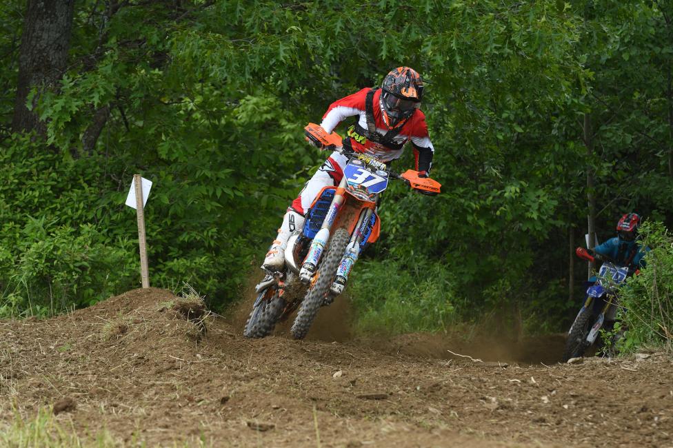 The FMF XC3 125 Pro-Am has had some great battles, Jesse Ansley is looking to earn another win.