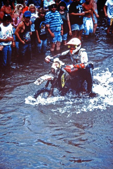 Tommy Norton would claim the 1990 Blackwater 100 win aboard a KTM 125, the smallest bike to ever win the Blackwater.