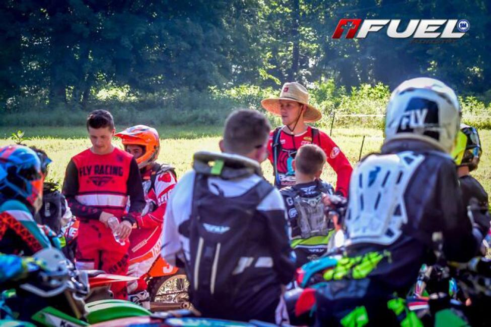 Pro riders help teach at the motorcycle and ATV summer camp. 