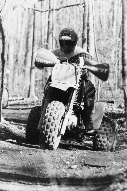 This 3-wheeled photo comes from 1986 and according to the results, that would be Bill Dailey. Bill owns the popular Outlaw Motorsports shop here in Morgantown.