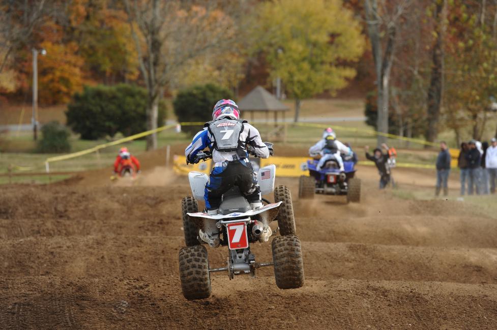 Jarrod McClure chases Walker Fowler and Chris Borich through the infamous Ten Commandments in 2012.