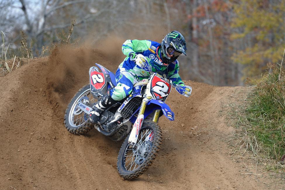 Paul Whibley works his way around the Loretta Lynn's motocross track in 2012 en route to the 2012 GNCC National Championship.