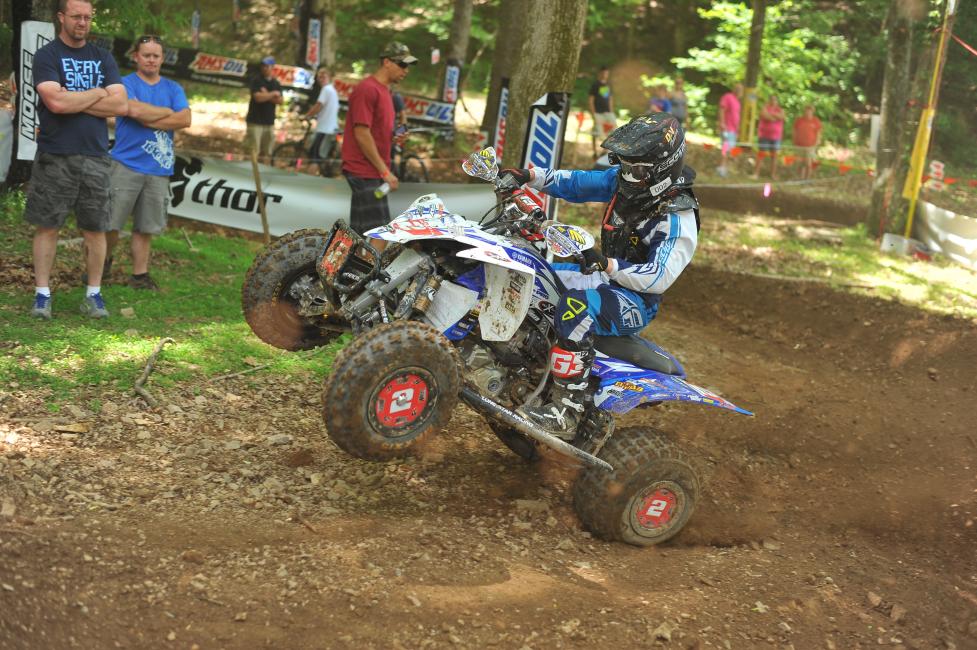 Walker Fowler gets a little wild as he works his way around the course in 2014.