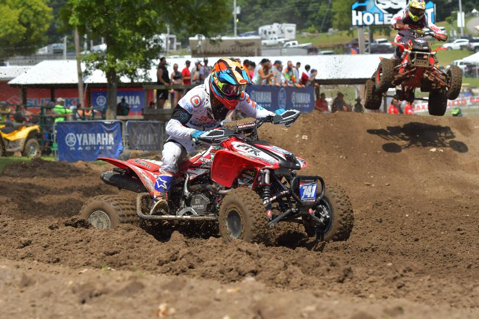 Westley Wolfe put in a great ride at the Loretta Lynn's round of ATV Motocross, coming away with the ATV Pro class holeshot in moto one and ending the weekend fifth overall.