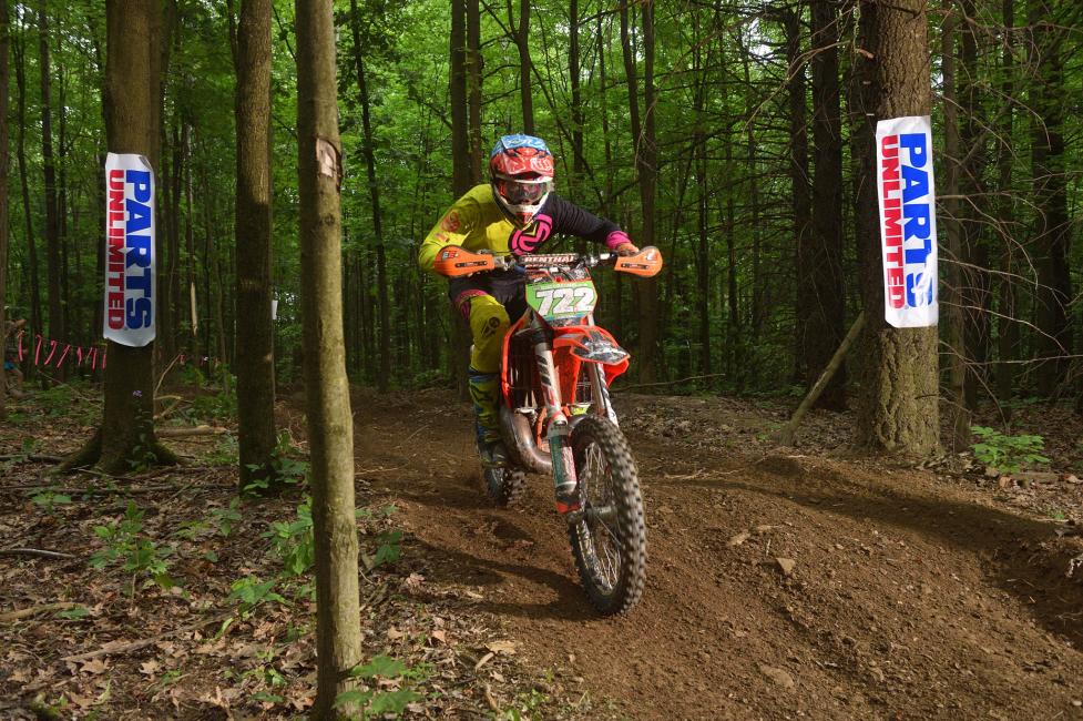 Zack Hayes races in the XC2 250 Pro class in the GNCC Series.