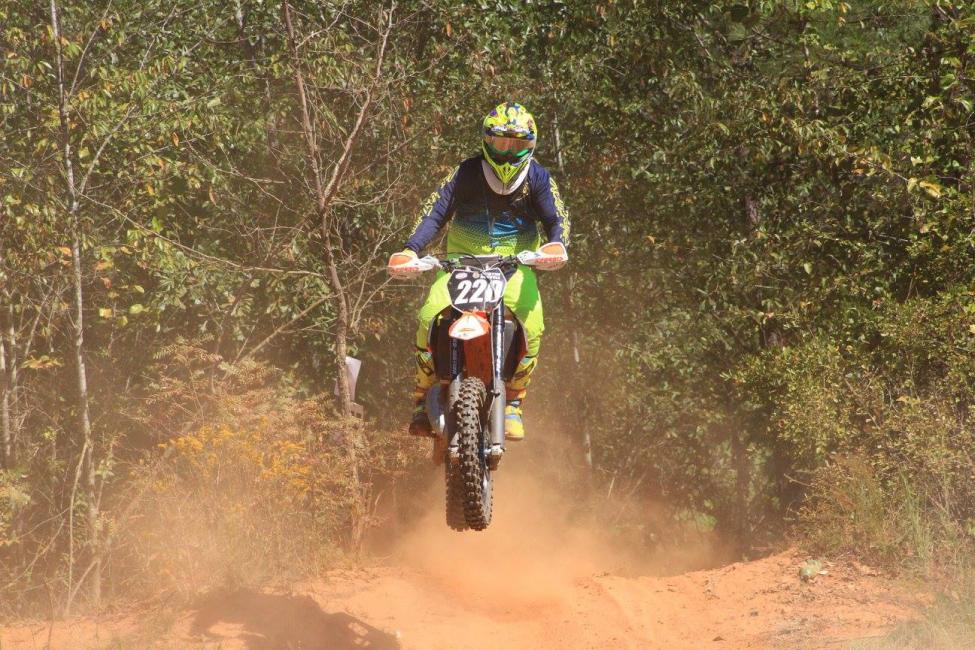 Austin Sentell races in the 200 C Schoolboy class.