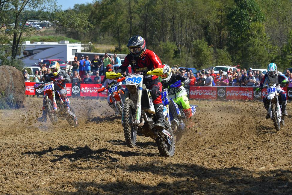 Pennsylvania native, Alex Teagarden earned the FMF XC3 125 Pro-Am holeshot and battled for a second place finish in the class.