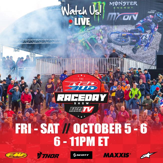 Watch The RedBud Raceday Show LIVE on Friday and Saturday at 6 p.m. ET