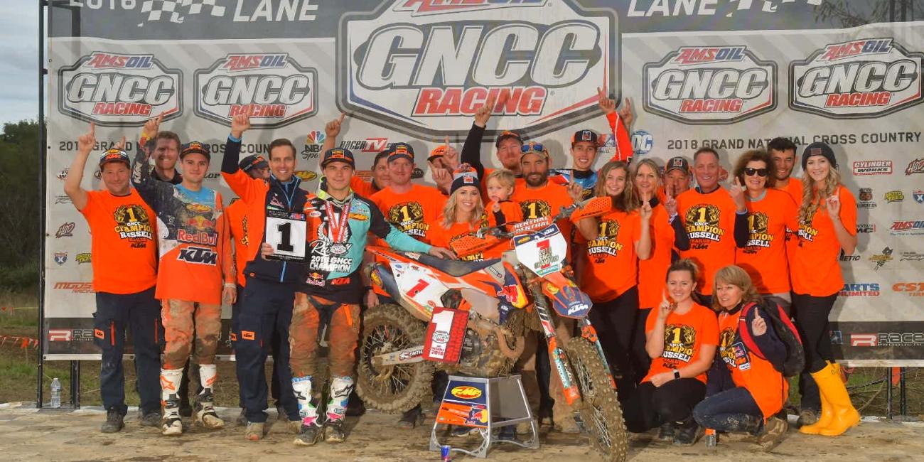 Kailub Russell Earns Sixth-Consecutive GNCC National Championship at Powerline Park