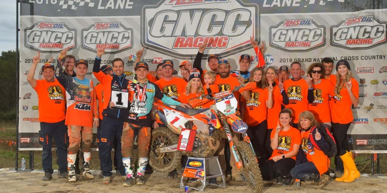 Kailub Russell Earns Sixth-Consecutive GNCC National Championship at Powerline Park