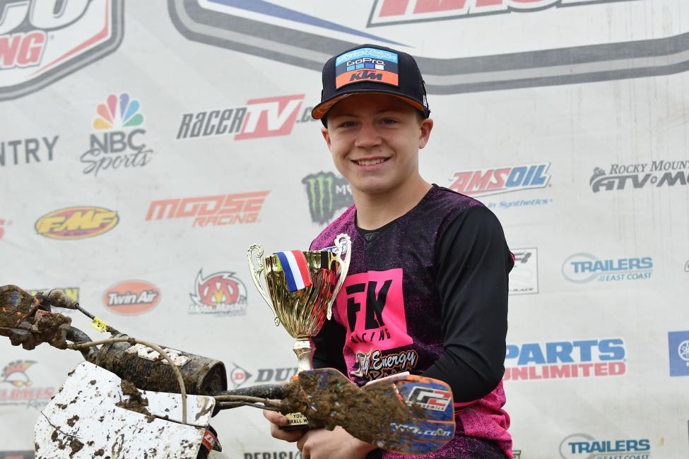 Ohio native, Joseph Cunningham, earned the youth overall win at Powerline Park from the second row in the Supermini Jr. (12-13) class.
