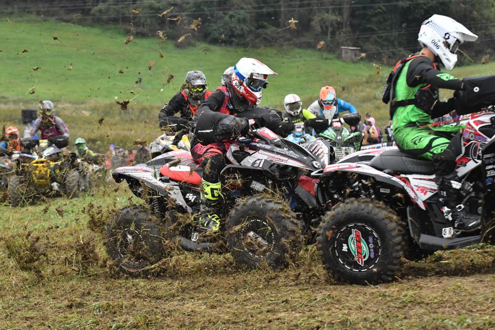 Can-Am Renegade X xc 1000R ATV racer Kevin Cunningham finished on the podium for the 11th time this year (he has 8 wins), taking second place at the Powerline GNCC behind teammate Landon Wolfe, to secure his third consecutive GNCC 4x4 Pro ATV class championship.