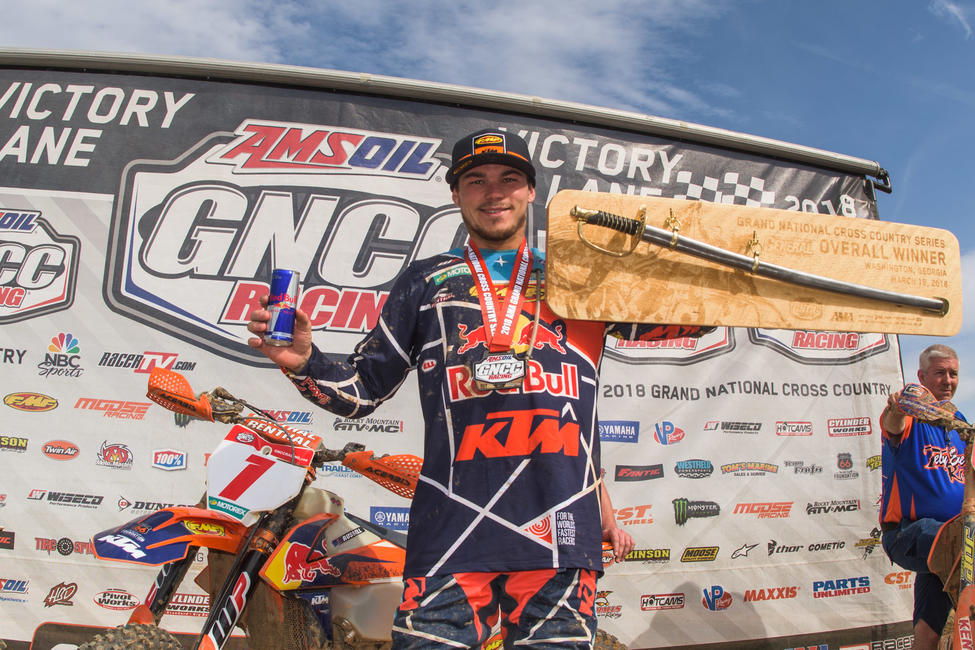 KR pictured after earning the overall win at round three, The General, in Washington, Georgia.