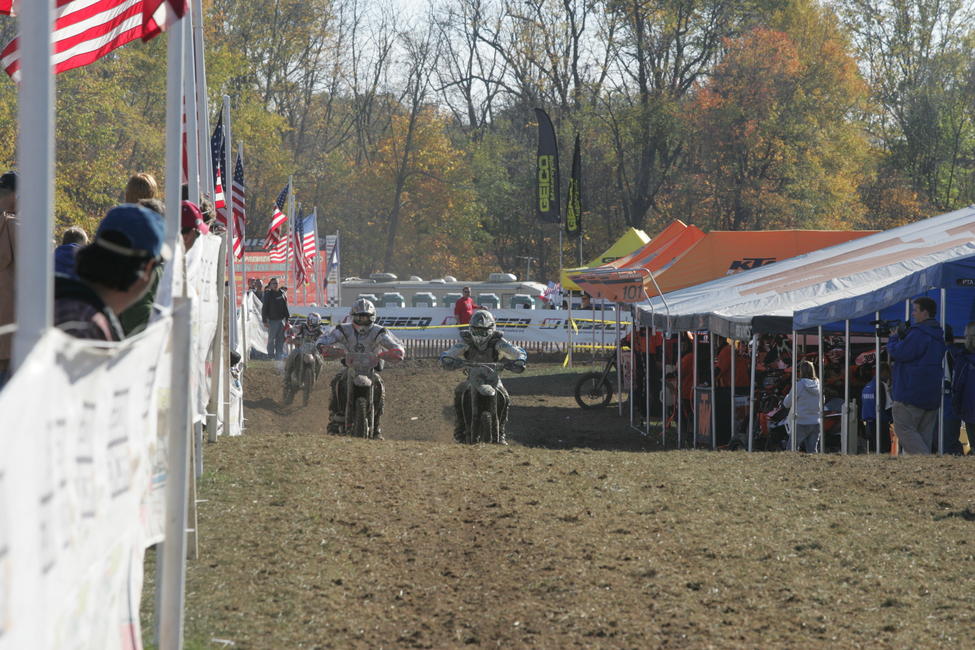 Here's some action from the Pro Pits at Ironman in 2007. Notice all the trees at the far end of the pro pits. Today there's a fairly large motocross track there.