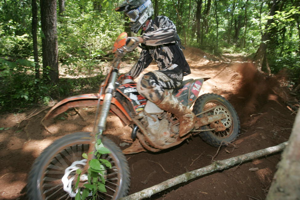 Chris Bach works his way around the Yadkin Valley Stomp GNCC course in 2010.