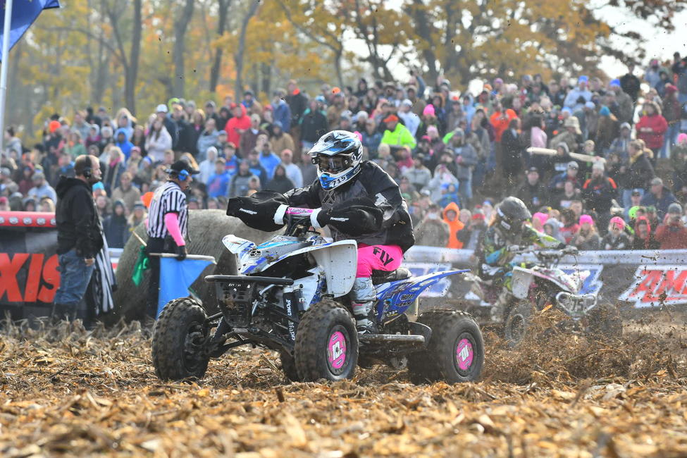 Traci Pickens jumped off the line to earn the holeshot, before taking the final checkered flag of the 2018 season.
