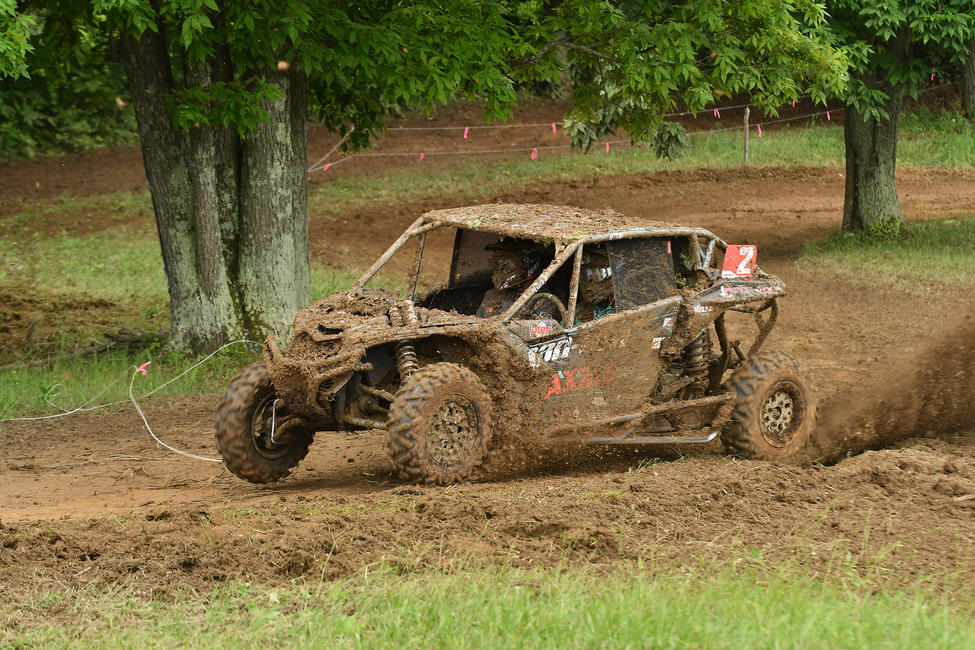 Miller finished second at The John Penton GNCC in the muddy conditions.