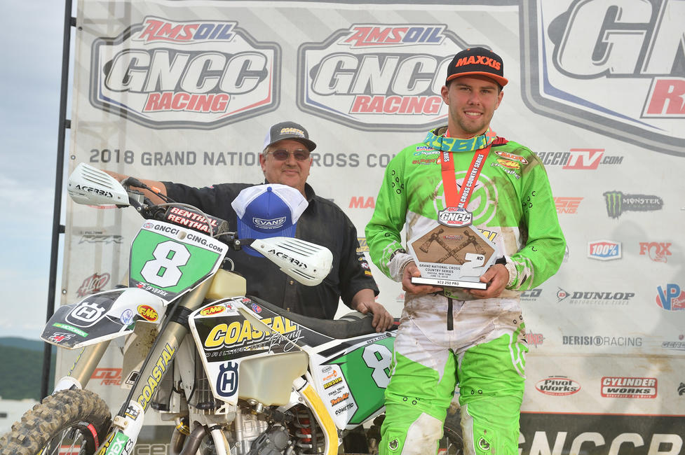 Craig Delong earned second at the Tomahawk GNCC in Odessa, New York this past season.