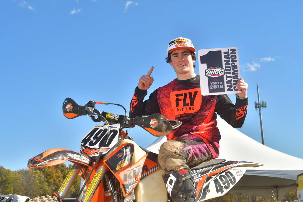 Max Fernandez earned the 2018 Youth National Championship, in just his first full season of GNCC Racing.