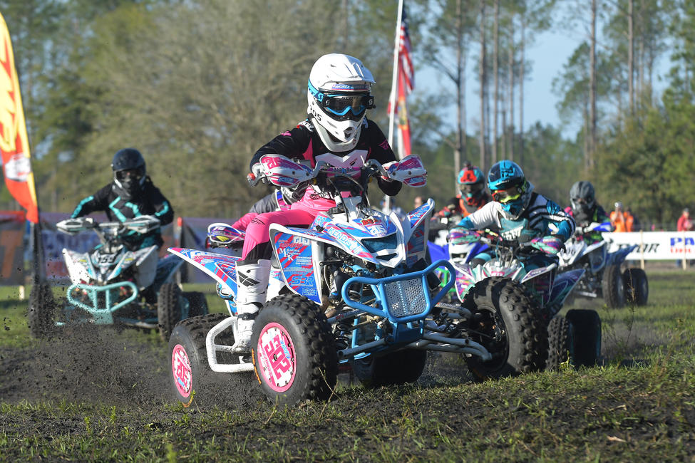 Anna Nicely grabbed the early lead and held on for the Girls 8-15 class win.