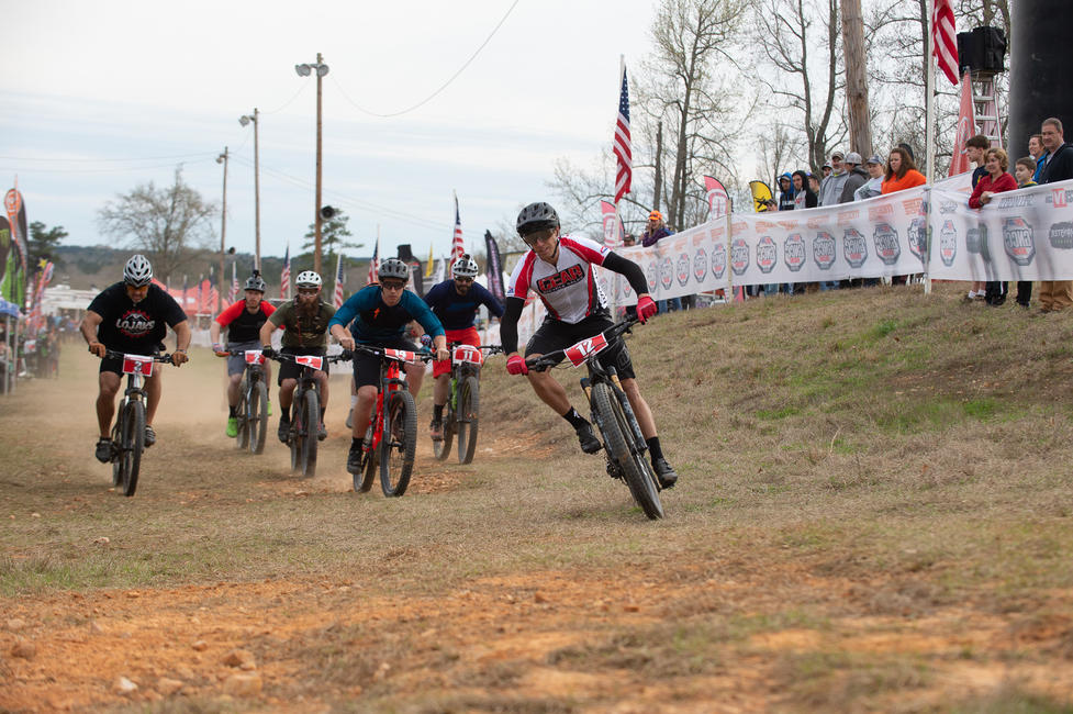 Charlie Mullins (#12) took the round one win of the 2019 Specialized Turbo eMTB GNCC National Championship.