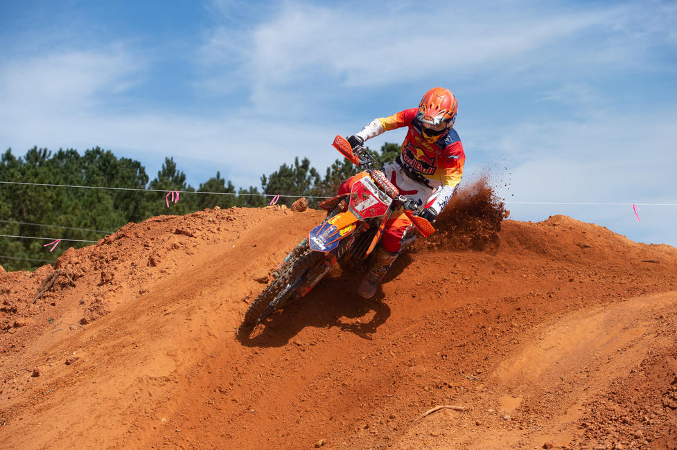 Kailub Russell is hoping to continue his success and earn the FMF Steele Creek win.
