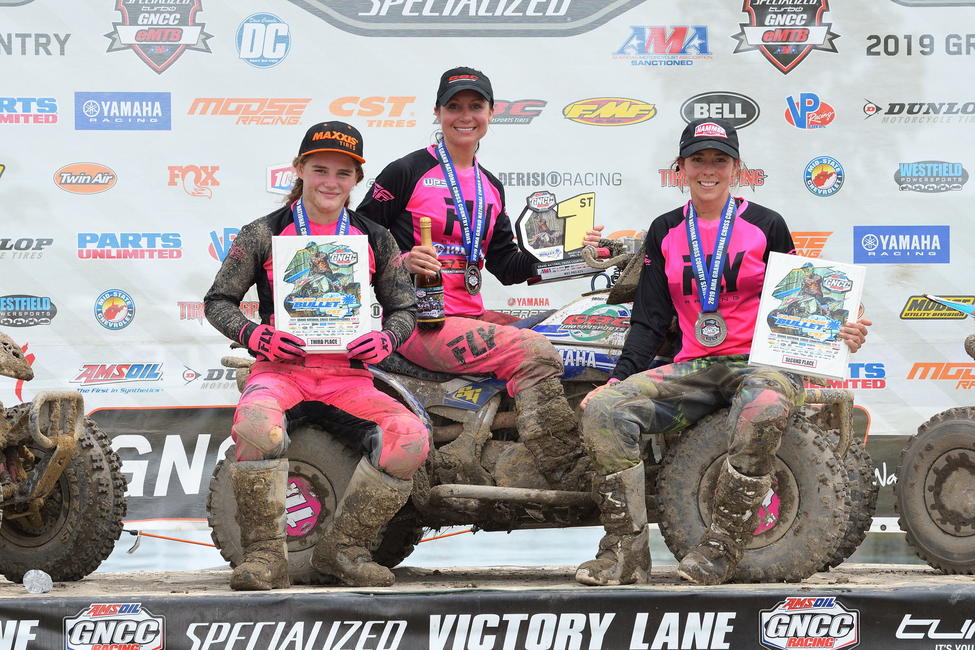 Traci Pickens (center), Alicia McCormick (right) and Hannah Hunter (left) rounded out the top three WXC at Camp Coker.