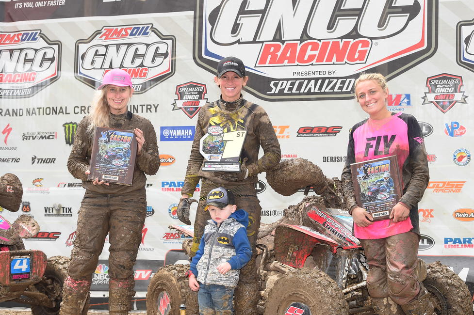 Angel Knox (center), Megan Shepherd (left) and Jaida Phillips (right) rounded out the WXC top three.