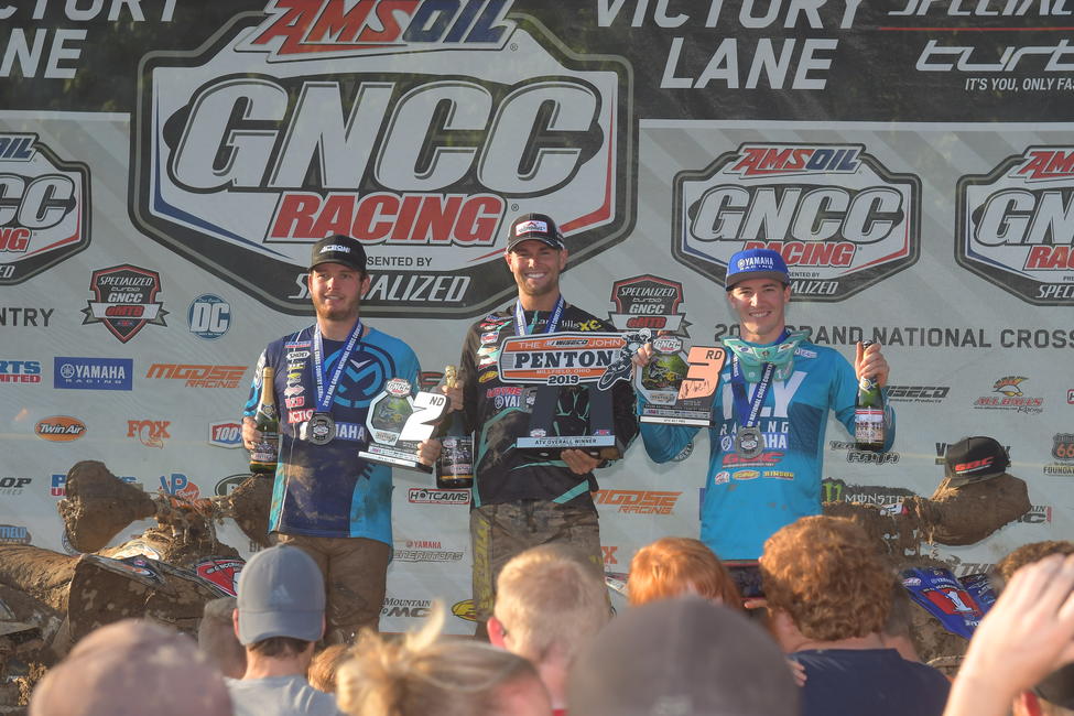 Brycen Neal (center), Cole Richardson (left) and Walker Fowler (right) rounded out The Wiseco John Penton overall ATV podium. 