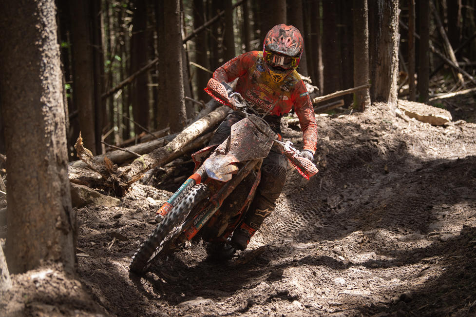Kailub Russell earned his fifth overall win of the season, and sixth Snowshoe GNCC win.