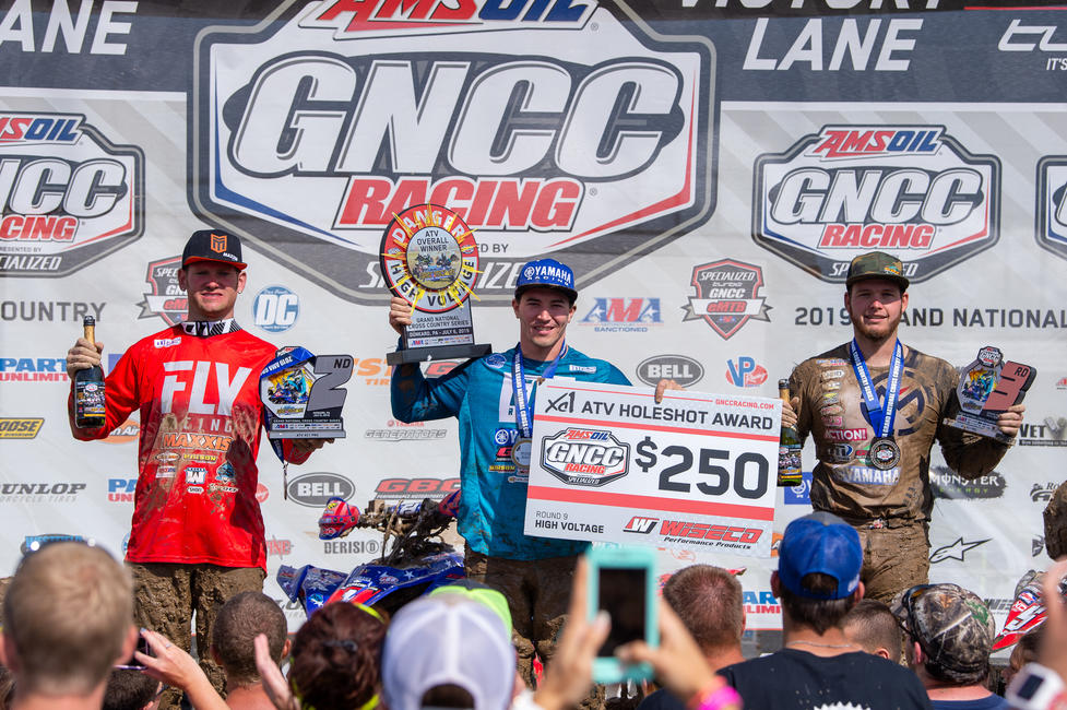 Walker Fowler (center), Chris Borich (left) and Cole Richardson (right) rounded out the top three ATV overall.
