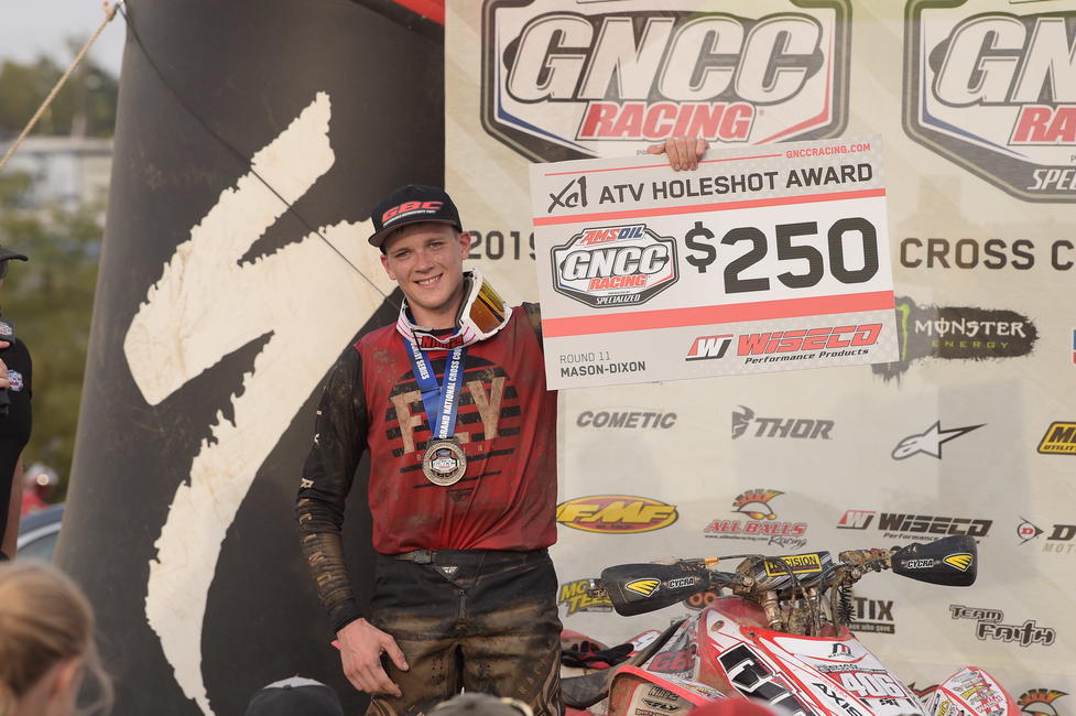 Devon Feehan earns the XC1 holeshot award, and lands his first-ever overall podium finish.