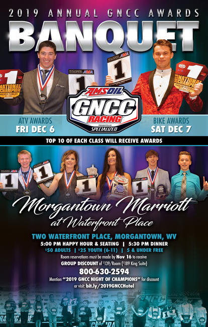Click here for more information regarded the 2019 GNCC Awards Banquet