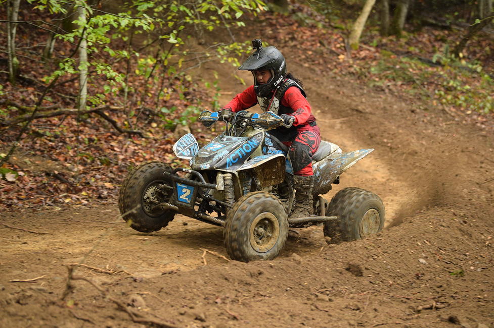 Katelyn Osburn put in a good battle, coming through second.