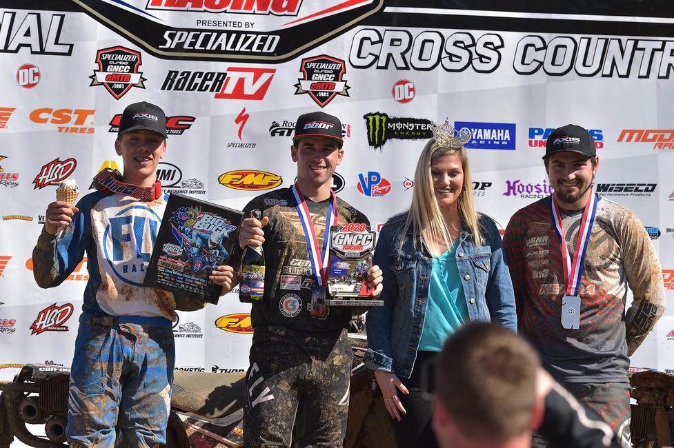 Landon Wolfe (center), Cody Collier (right) and Layne McCormick (left) came through as your ATV AM top three overall. 