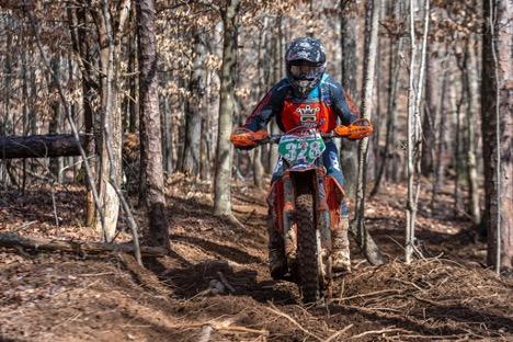 Jesse Ansley finding his groove at Big Buck on his KTM 250F. 