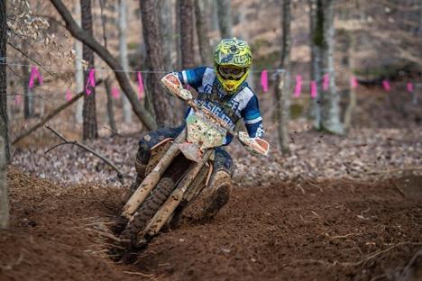 Simon Johnson at his first XC2 race aboard his KTM 250F.