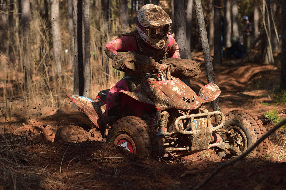 Hannah Hunter (Malaska Motorsports/HMF/Cecco Racing) captured the first WXC ATV win of 2020, and her second WXC win ever. 
